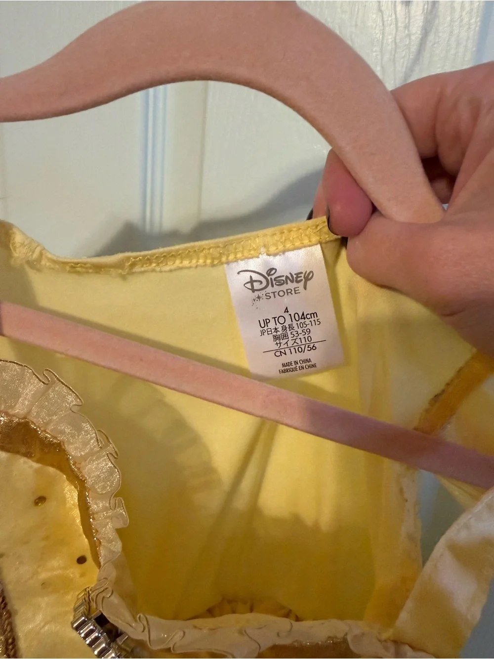 Disney Store Belle Beauty and the Beast Princess Dress Costume – Size 4